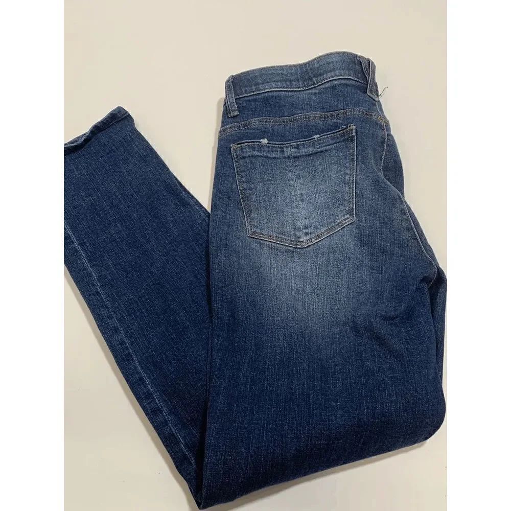 Democracy Womens Denim Jeans Low Rise Distressed Blue  Size 6